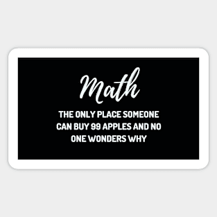 Funny Math Teacher Joke Sticker